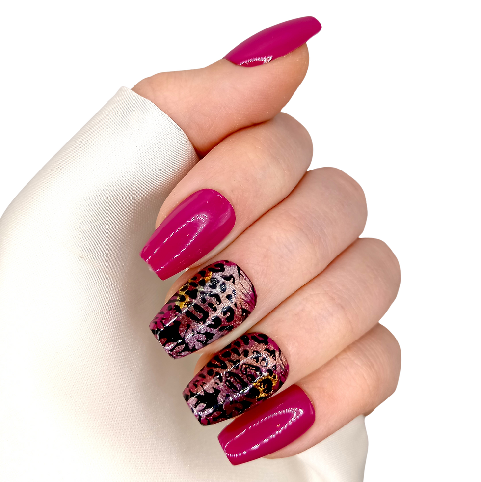 Thumbnail: B-135 - Kort Coffin - Magenta - Print - Basics