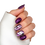 Thumbnail: B-144 - XS Almond - Paars Zilver Bloemen - Basics