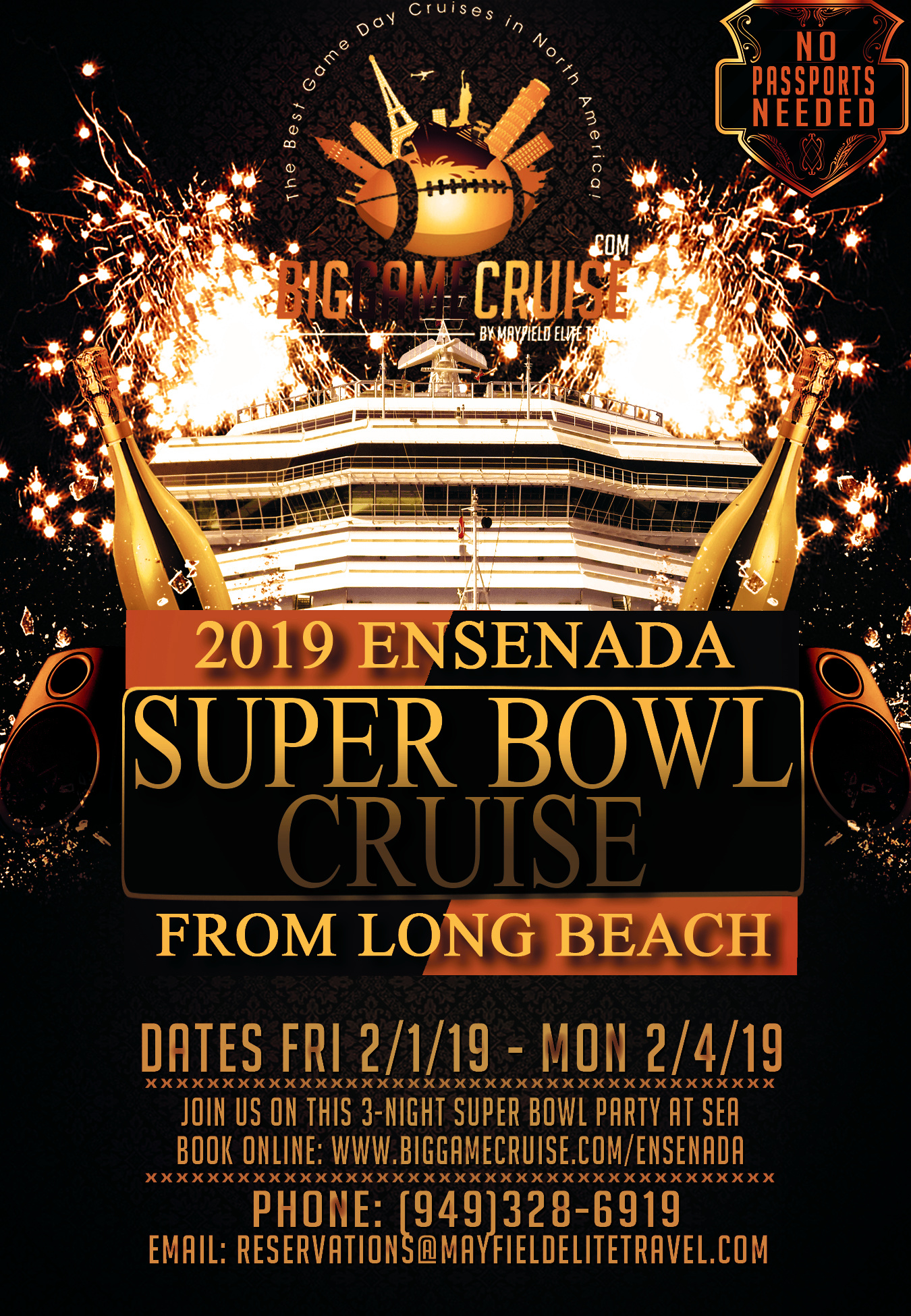 super bowl party poster