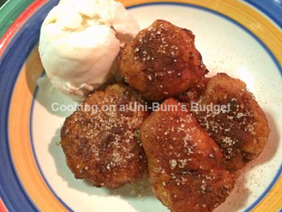 QUICK AND EASY BANANA FRITTERS