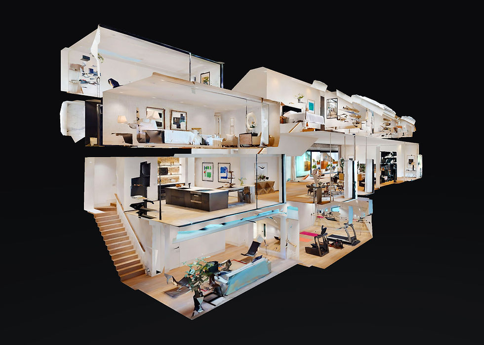 dollshouse view of a luxury property