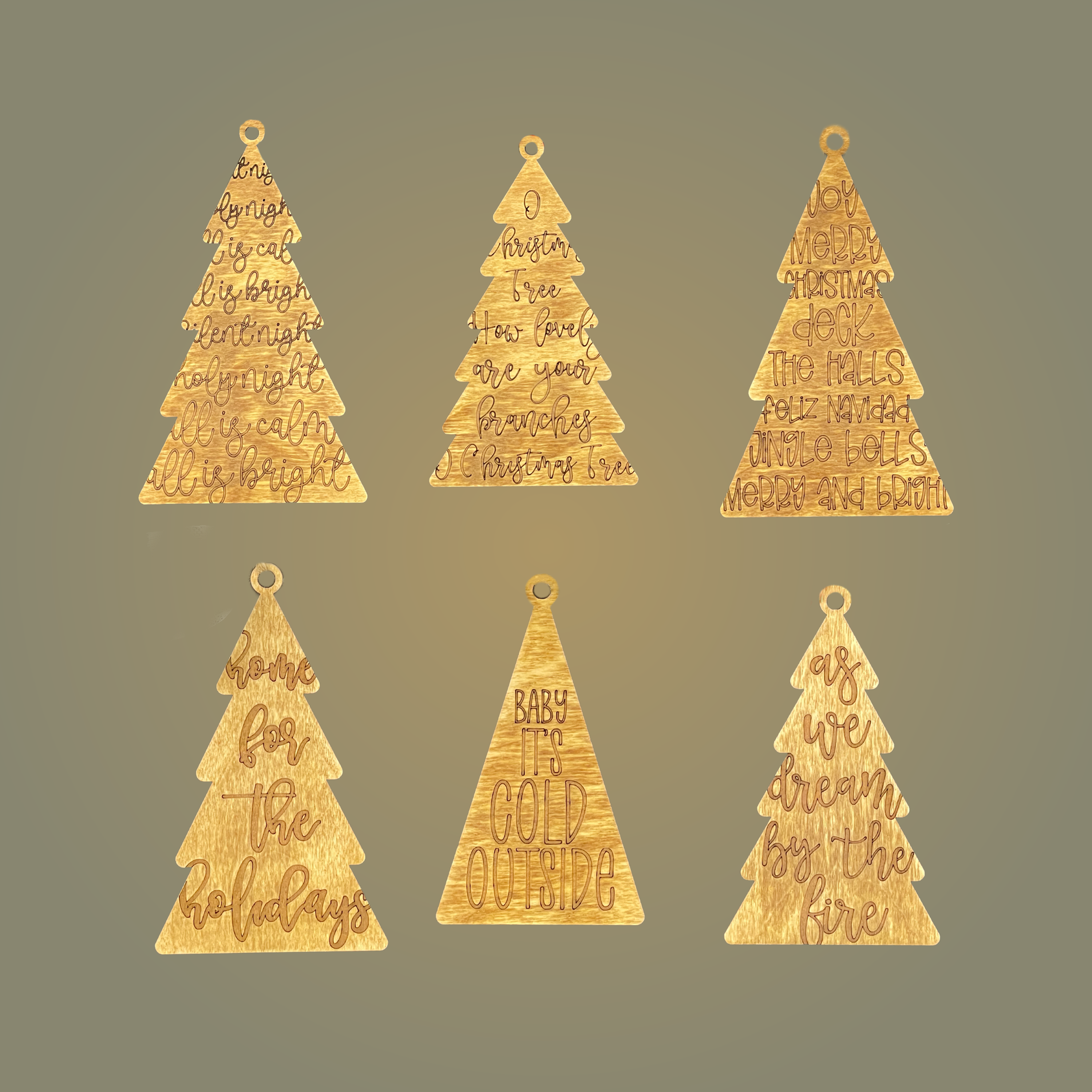 Lyric Tree Ornaments