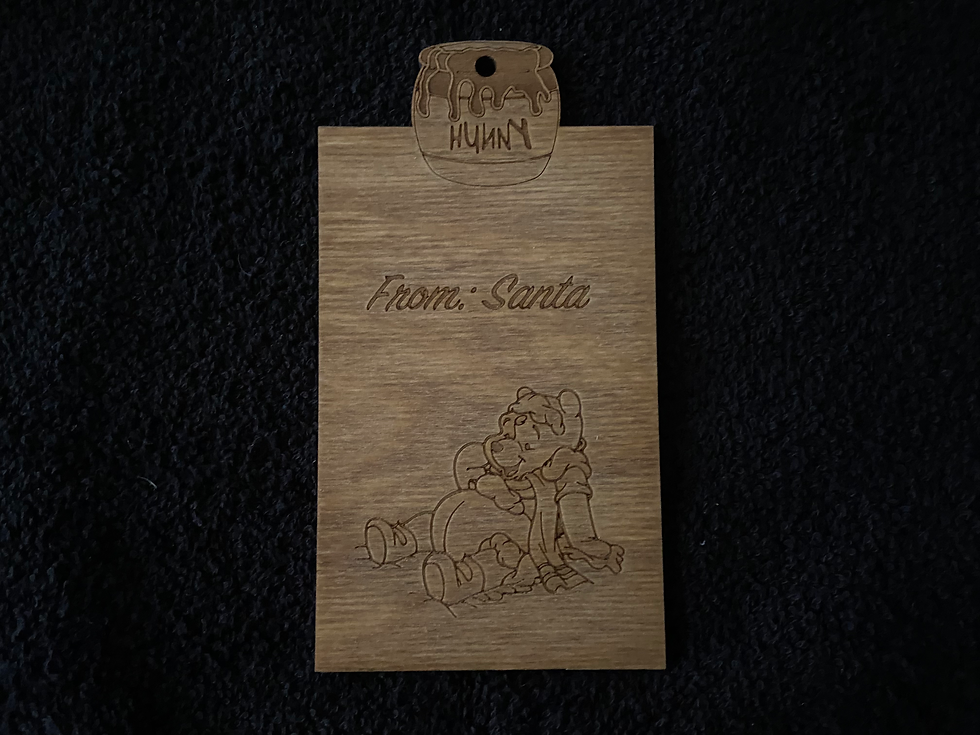 Thumbnail: Pooh Bear "From Santa" Gift Tags