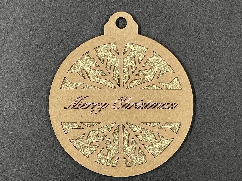 Thumbnail: 3 Layer 4" Snowflake Ornaments