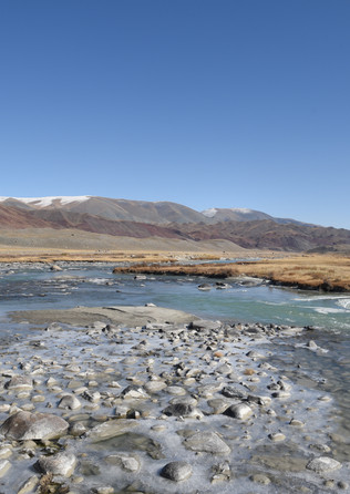 Beautiful landcapes are plentiful in this part of the world.
- Western Mongolia.