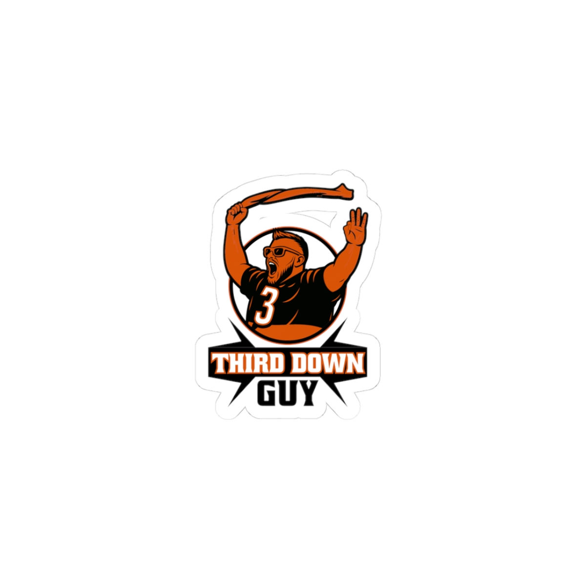 Third Down Guy Sticker