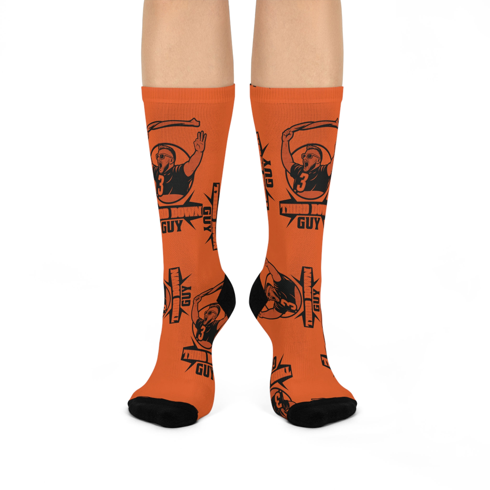 Sporty Cushioned Crew Socks