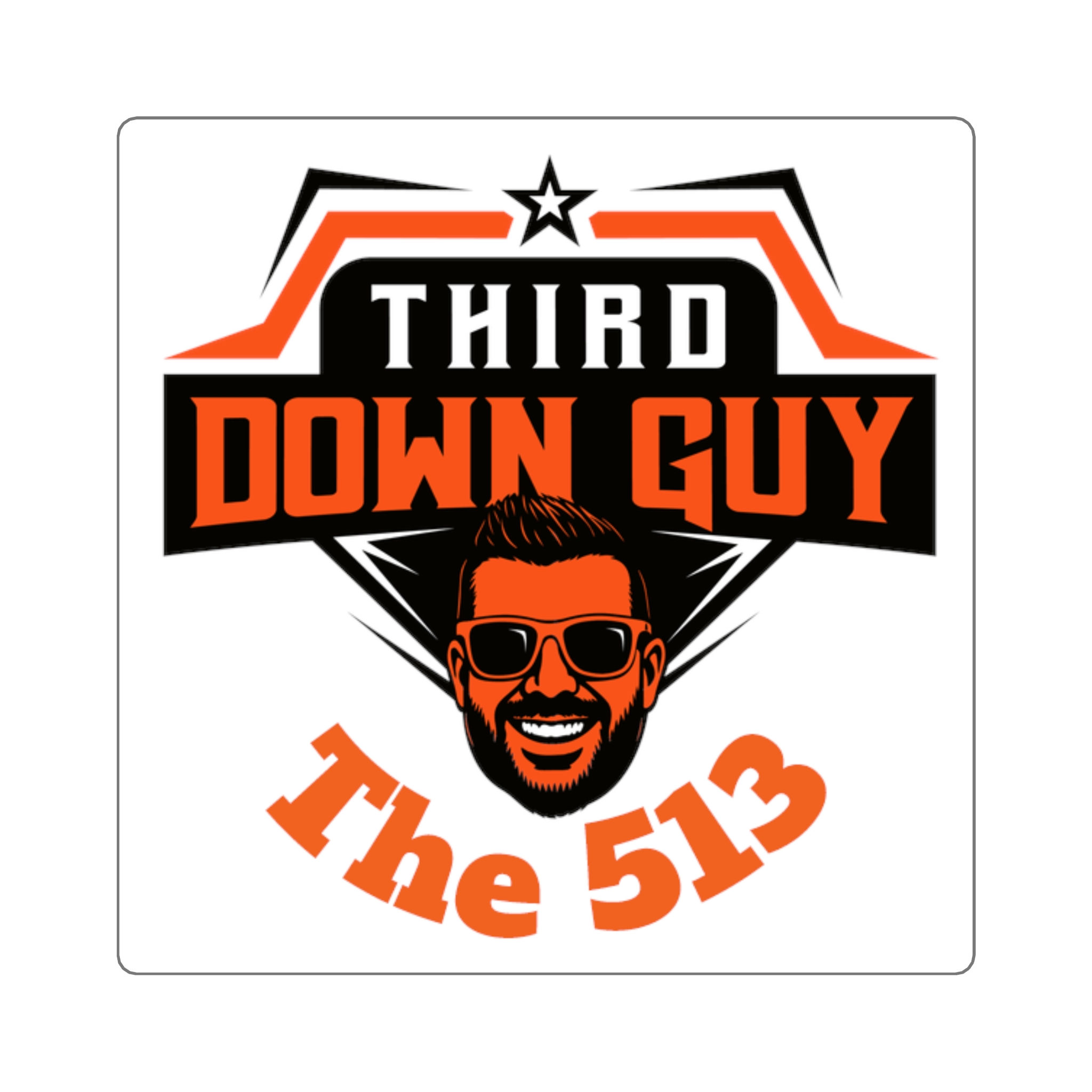 Fun Football-Themed Square Stickers