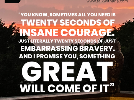 Twenty Seconds of Insane Courage