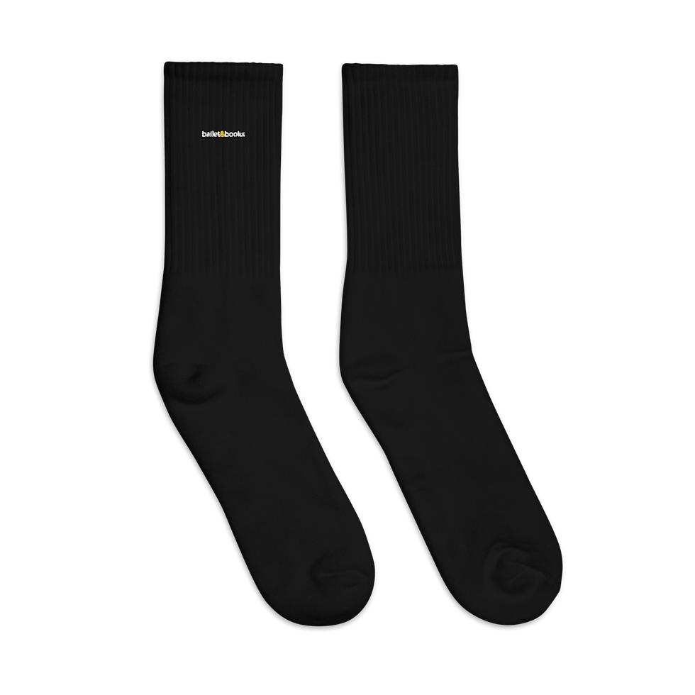 Thumbnail: Embroidered Socks - White Logo