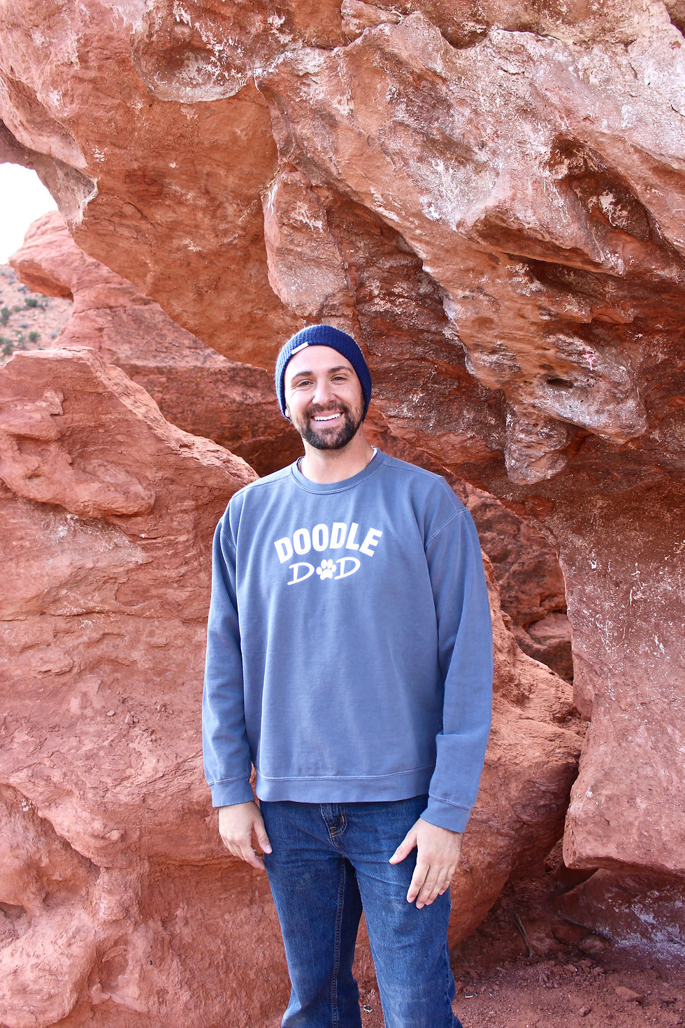 Thumbnail: Doodle Dad Sweatshirt-Slate Denim