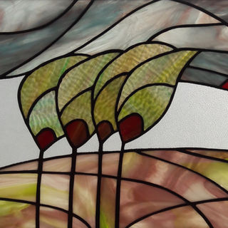 Field landscape, Tiffany Technique
