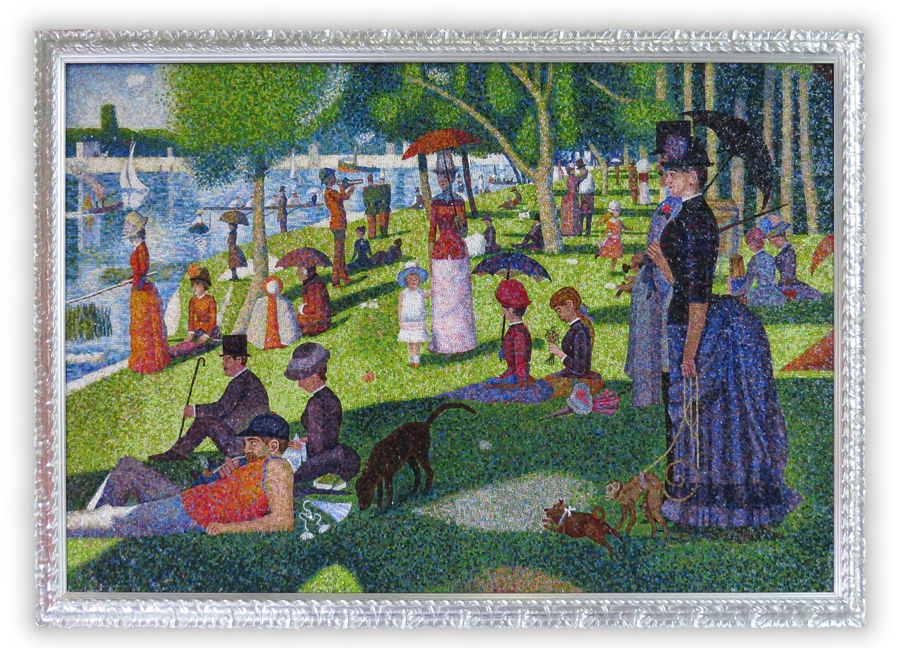 Micro mosaic Art Composition Grande Jatte Seurat