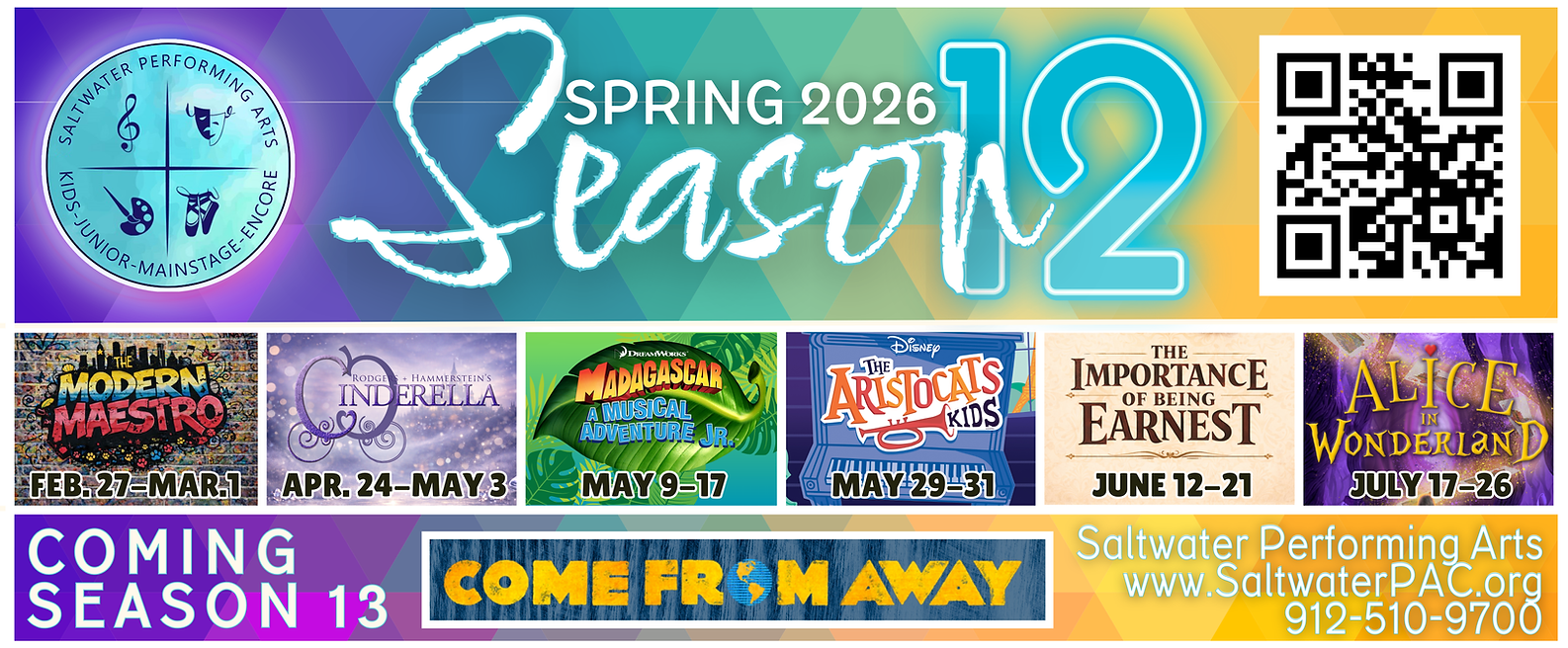 Spring 2026 Season 12 for Saltwater Performing Arts