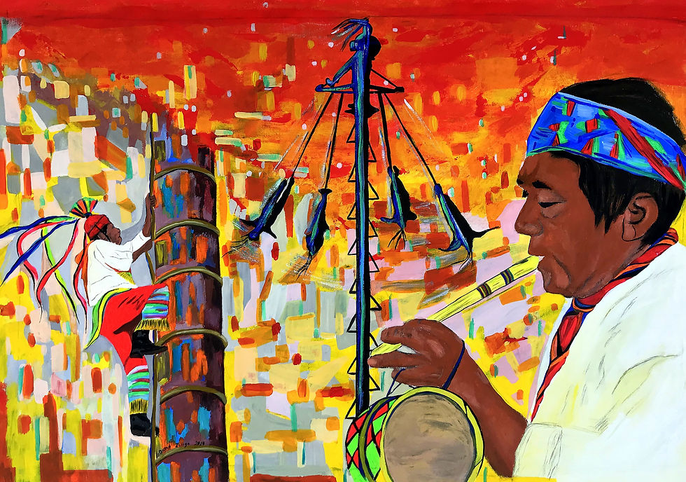 Melodias con flauta (2024) 32 x 45 in