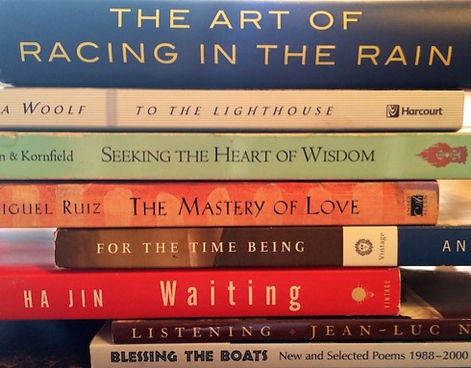 book spine poetry