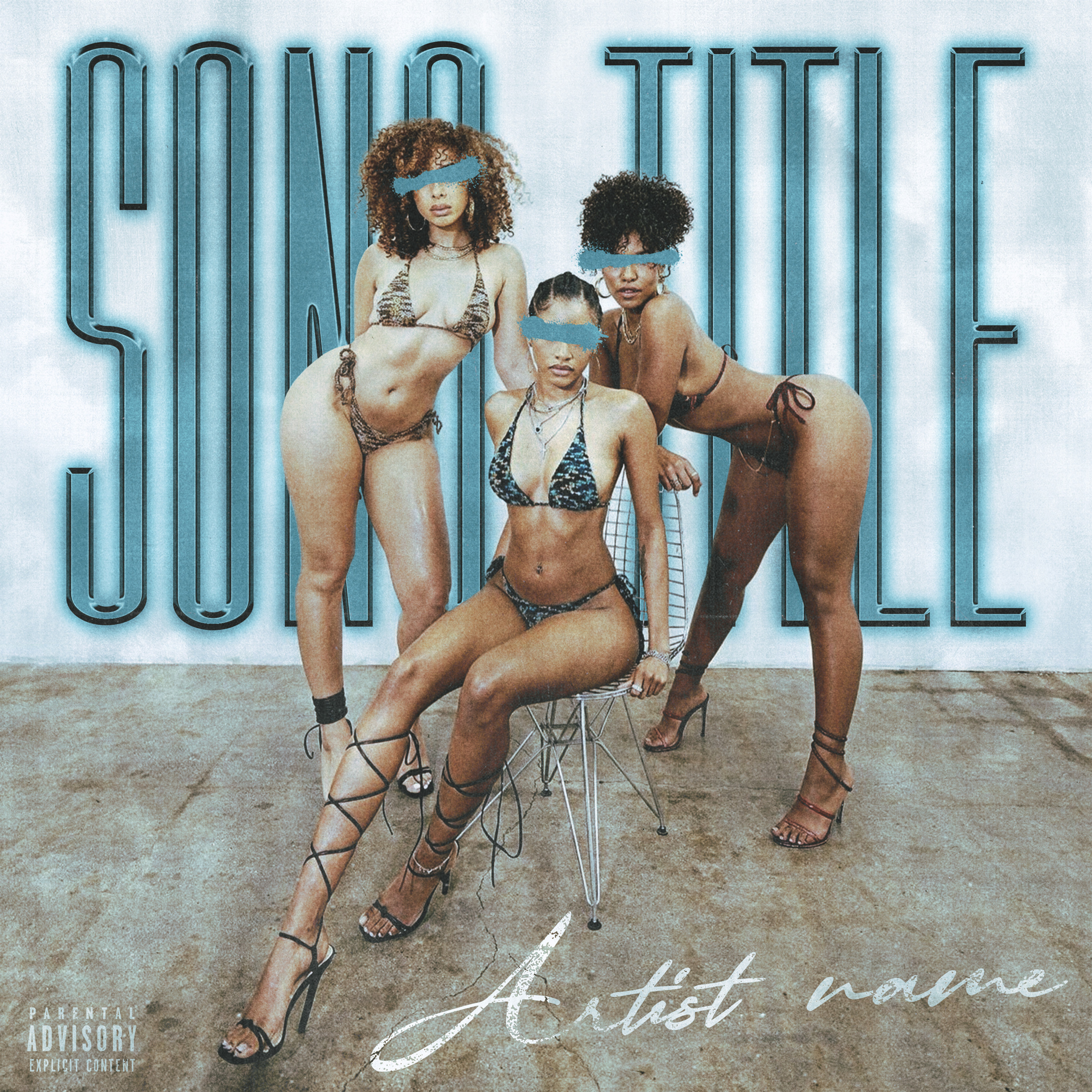 Premade Cover Art - 3 Black Women Models