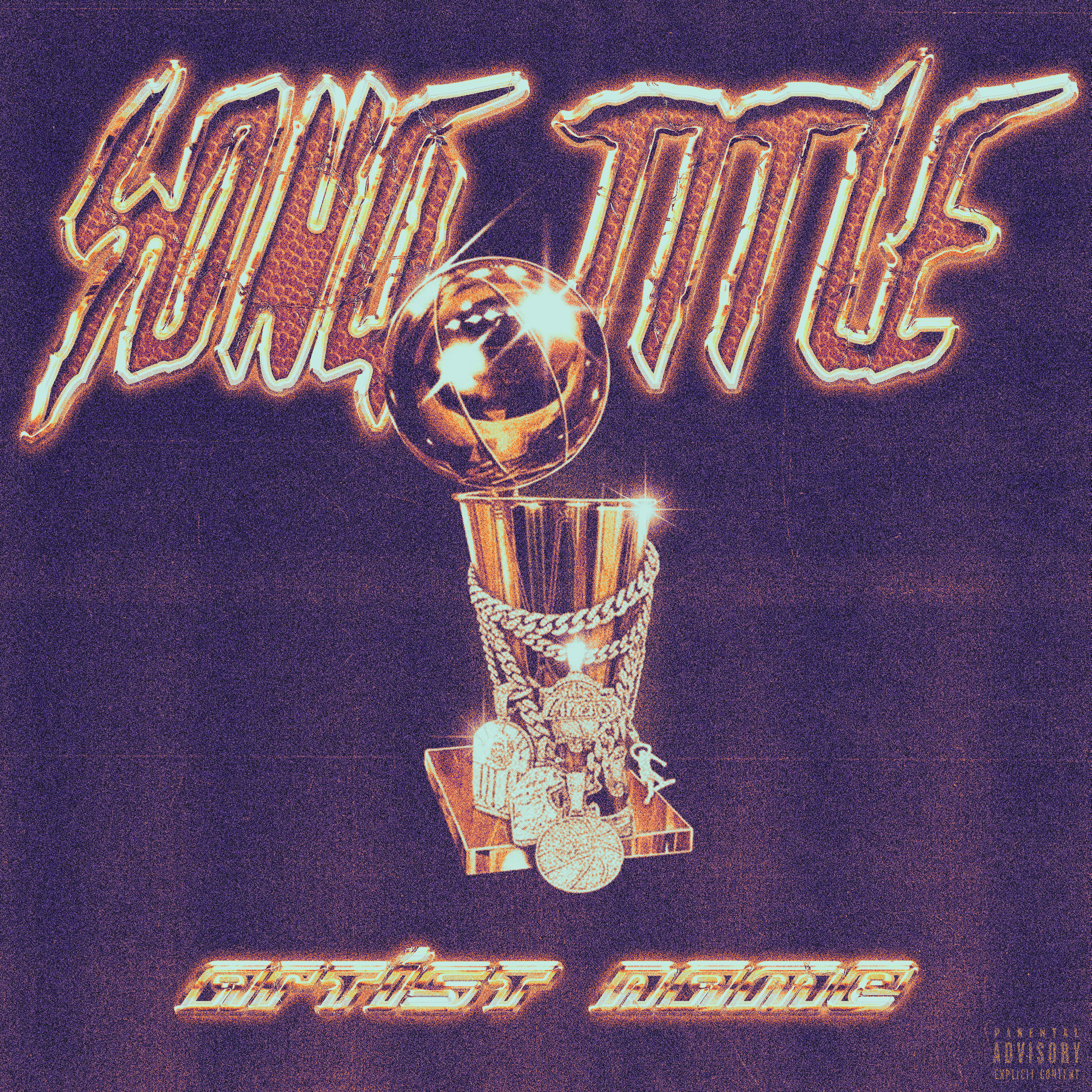 Premade Cover Art - NBA Champion trophy
