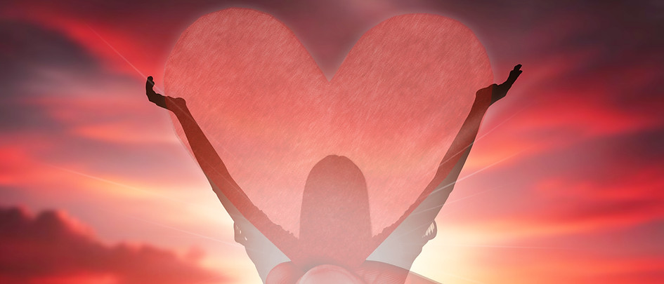 The concept self-love, woman and heart shape.jpg