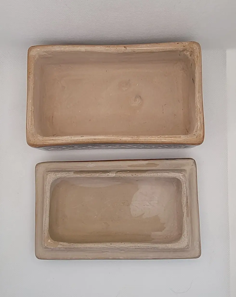 Thumbnail: Vintage Tonala Mexico signed Jimon Pottery Trinket Jewelry Box Floral 6.5"