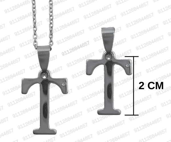 Miniatura: [CA-12-434] DIJE ACERO LETRAS CON CADENA