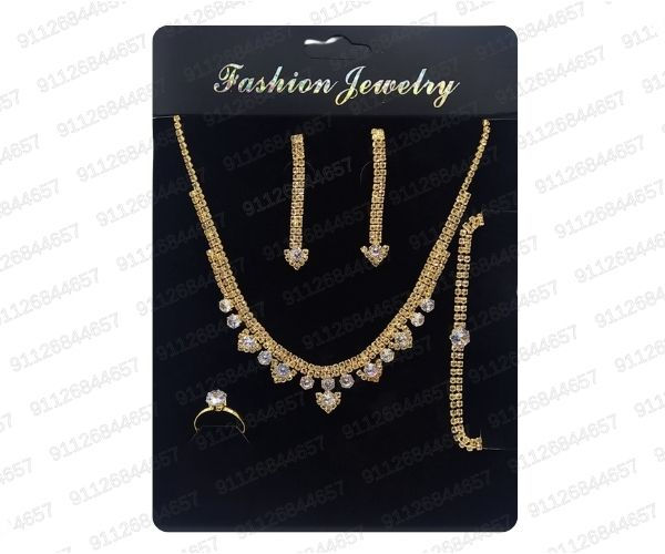 Miniatura: [CON-118-1077] CONJUNTO FIESTA COLL+AROS+ANILL+PULS STRASS/ZIRCON