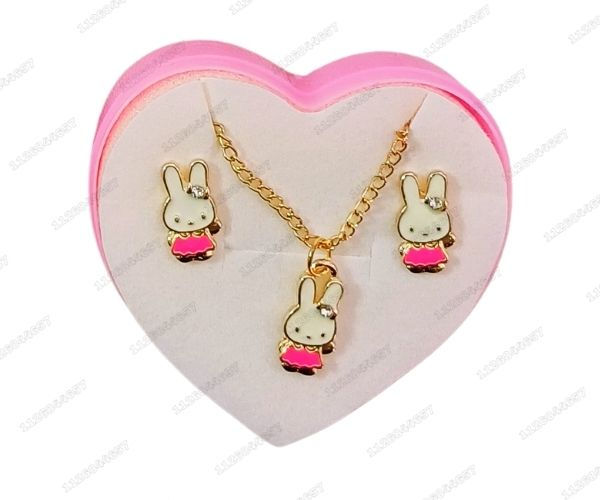 Miniatura: [CON-117-1000D] CONJUNTO NENA COLLAR ARO CONEJO