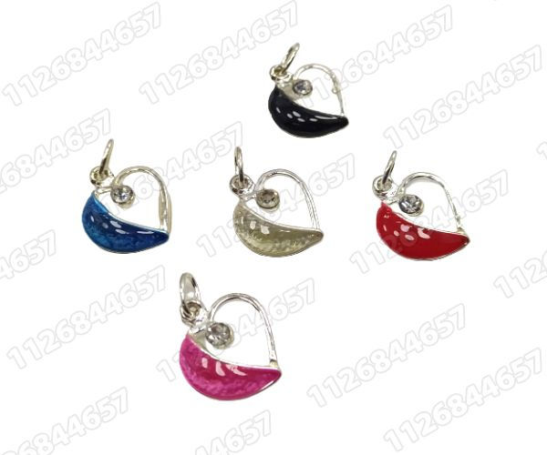 [24-F773] DIJE CORAZON CON STRASS