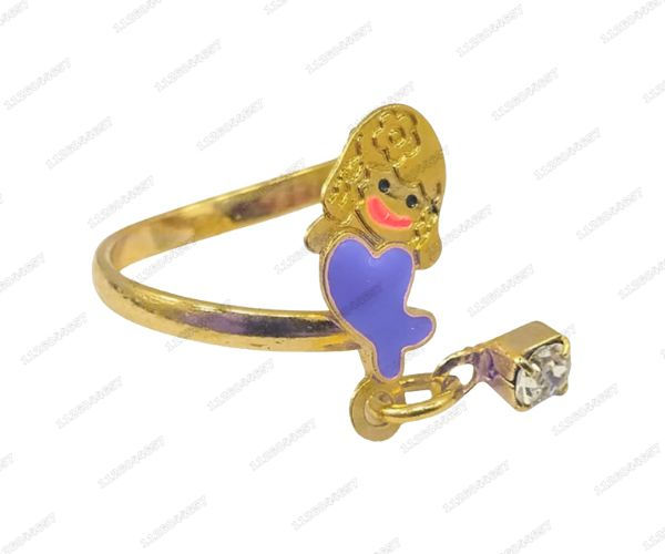Miniatura: [13-6050] ANILLO INFANTIL SIRENA CON STRASS