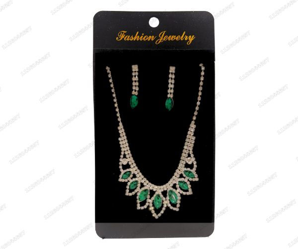 Miniatura: [CON-117-1095] CONJUNTO FIESTA COLLAR + AROS CON STRASS