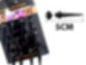 [PIR-82-285] PIERCING FALSO EXPANSOR NEGRO 50 MM