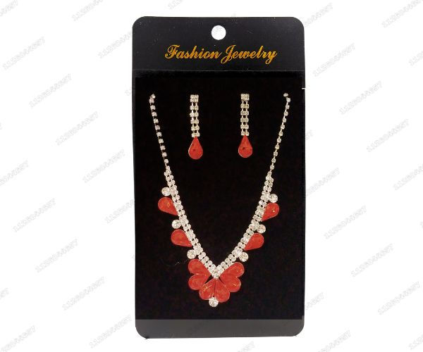 Miniatura: [CON-117-1101] CONJUNTO FIESTA COLLAR + AROS CON STRASS