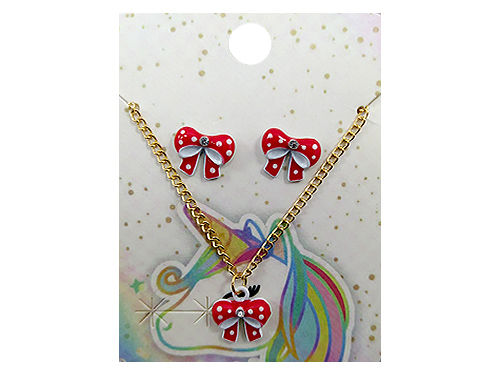 Miniatura: [CON-117-1003] CONJUNTO COLLAR + ARO CORAZONES -  6 COLORES