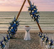 Beach wedding decor by MM Event Creations