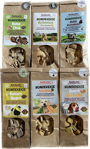 Zuckerfreie Hundeleckerlis verschiedene Sorten 100g | Tierisch Fair