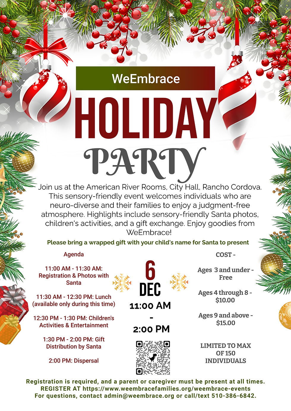 DEC 6 SATURDAY HOLIDAY PARTY