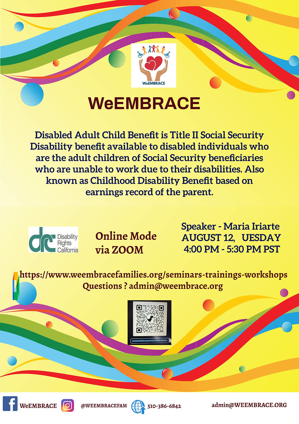 AUGUST 12 DISABLED ADULT CHILD (DAC) BENEFITS