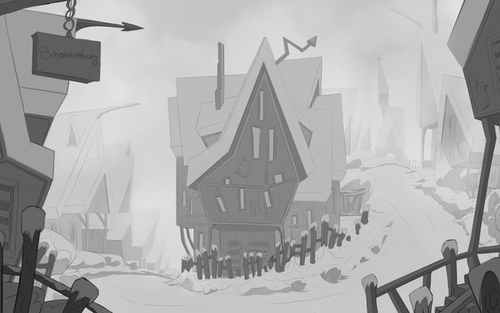 Layout in the style of Klaus