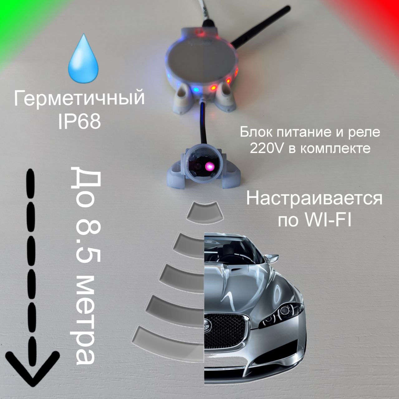 Лазерный датчик присутствия автомобиля