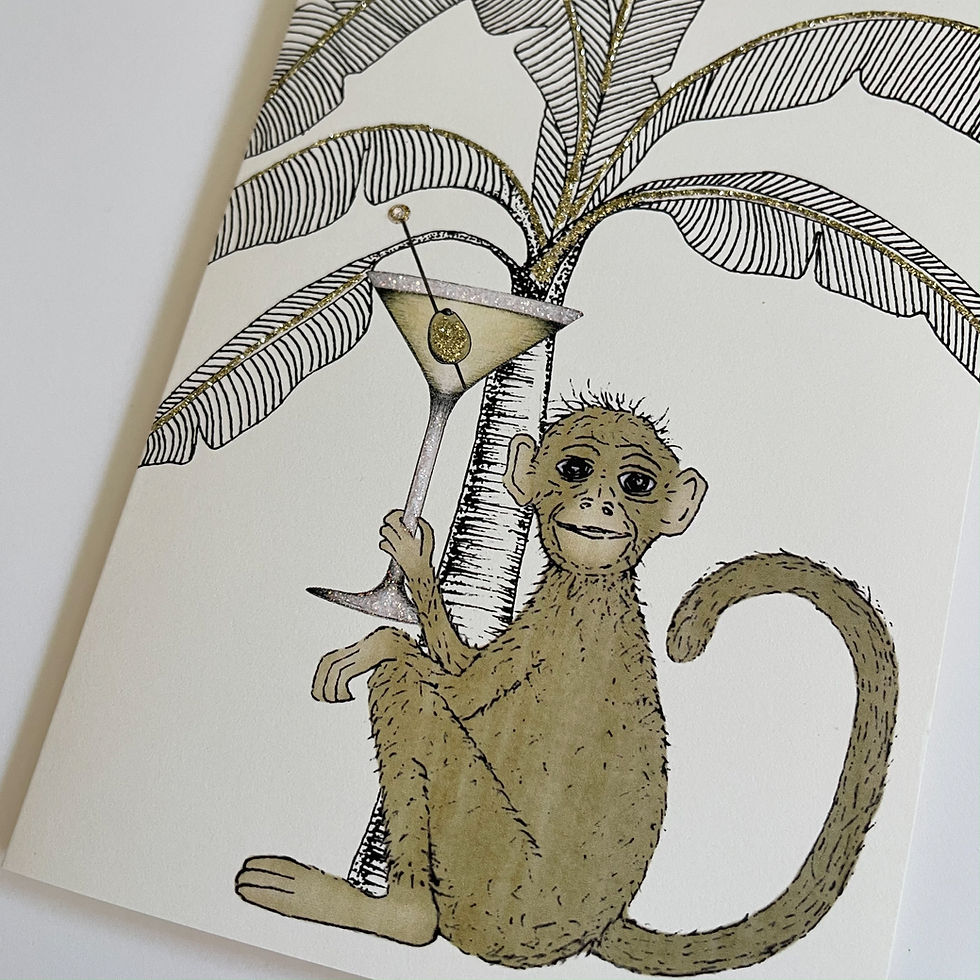 Thumbnail: AO618 Martini Monkey Birthday