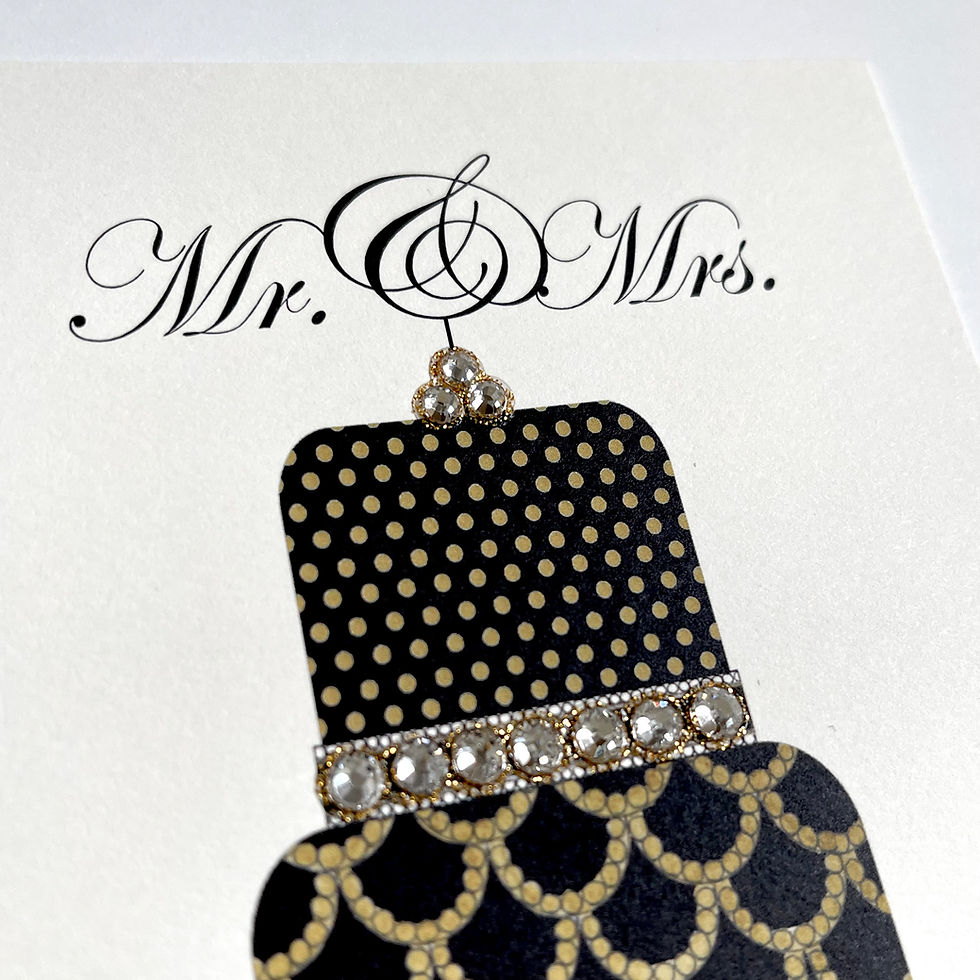 Thumbnail: AO455 Mr & Mrs Wedding Cake