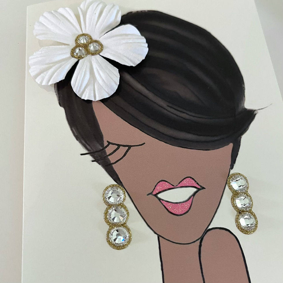 Thumbnail: CCC162 Black Hair Birthday Gal