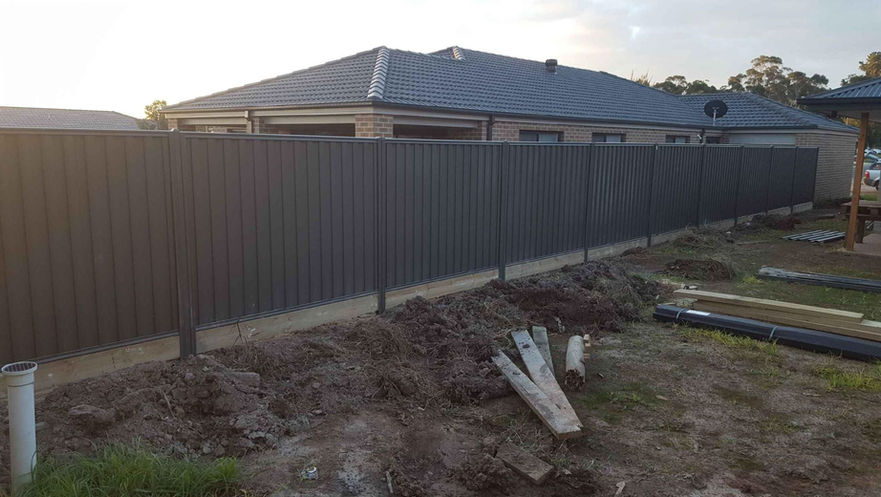 colorbond fence, boundary fence installation