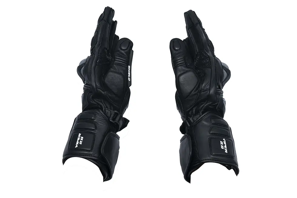 Thumbnail: Shield Viper 2.0 Motorcycle Gloves (Black)