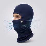 Airflow moving through the Shield balaclava's breathable mesh panel