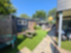 Garten umzäunt