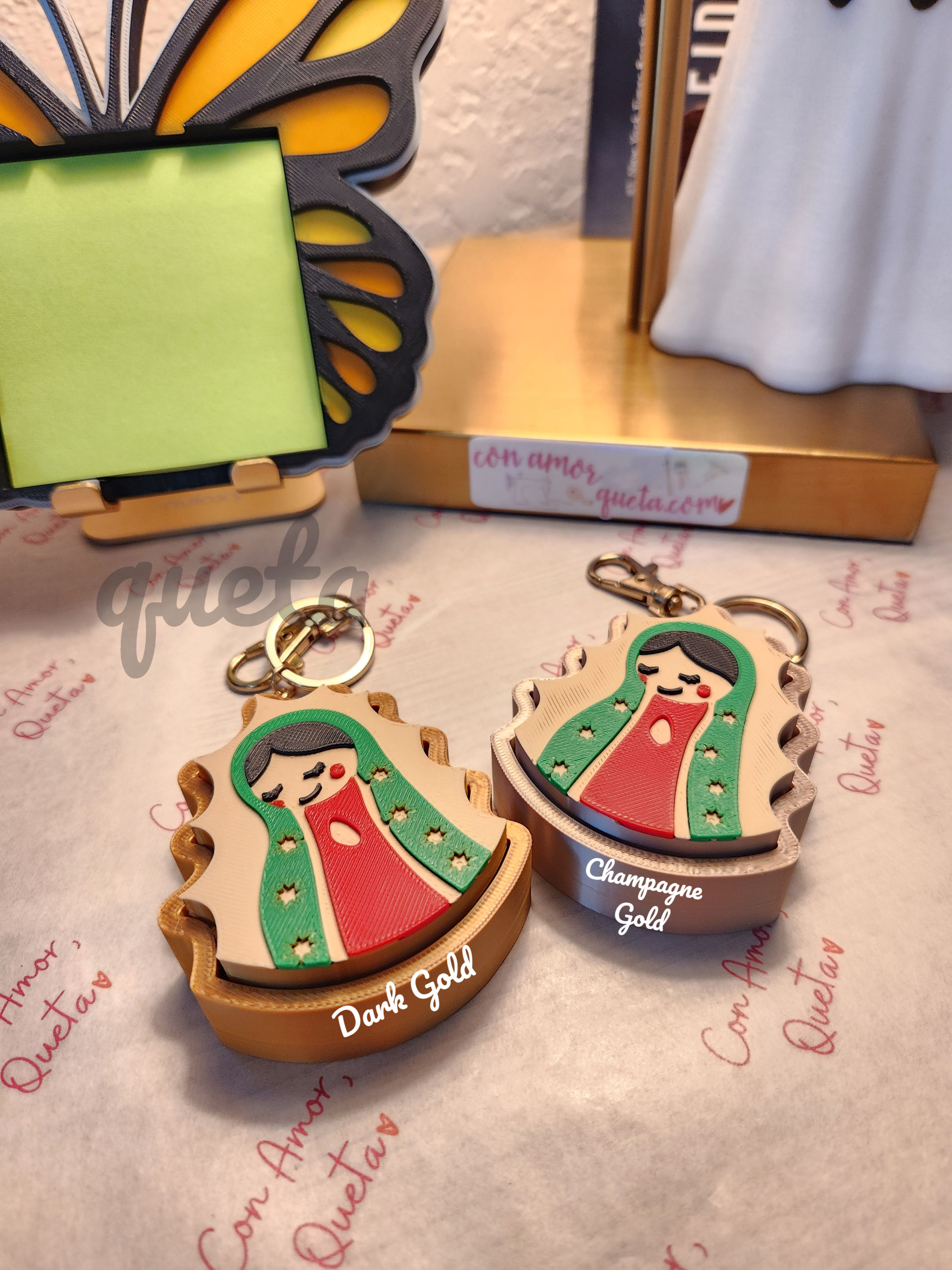 Virgencita 3D Fidget Clicker/Keychain