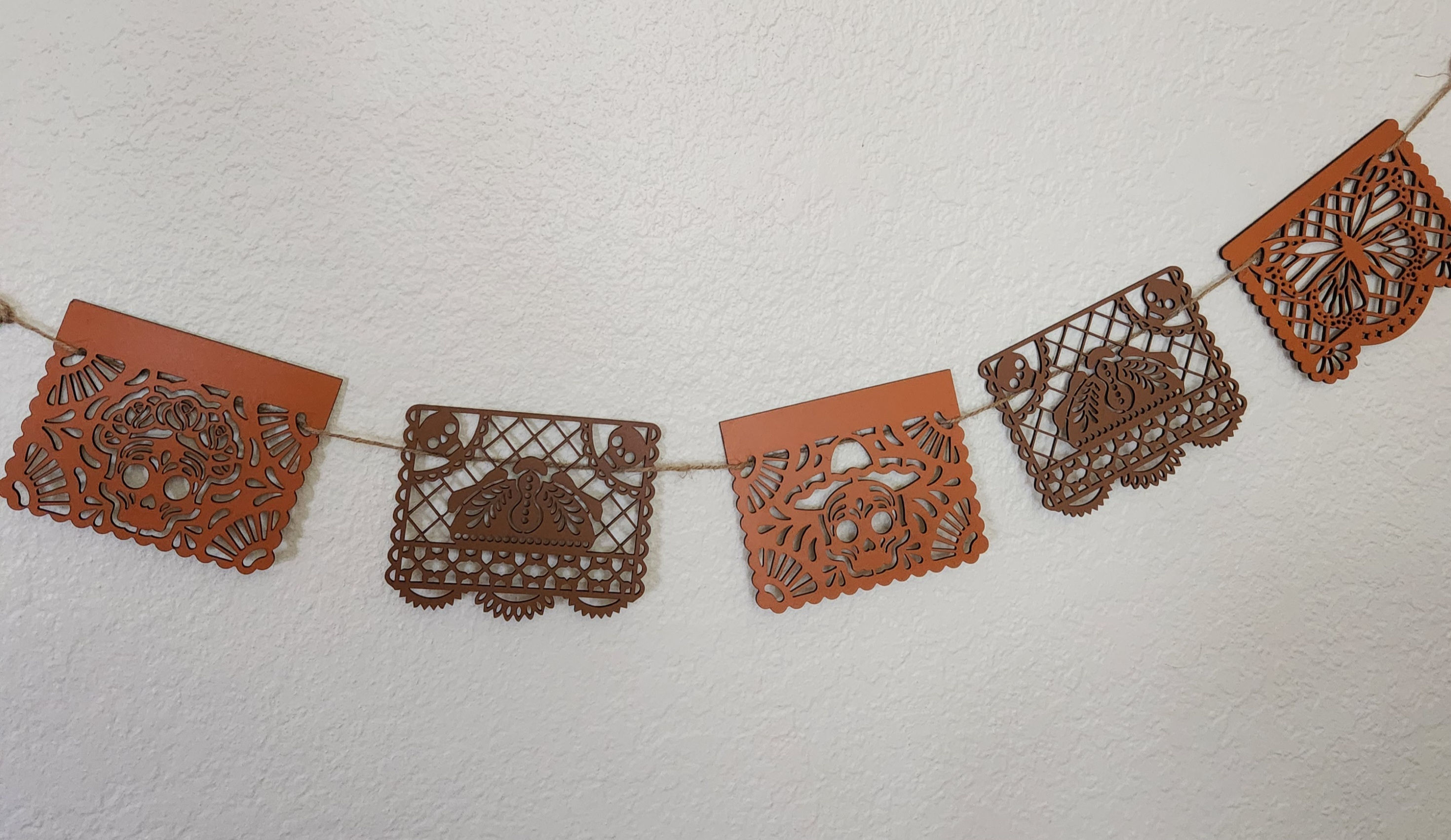 Dia de Muertos Papel Picado Banner #1