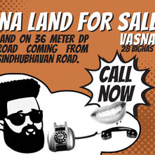 NA land for sale in Vasna. It's on 36 meters DP road coming from Sindhu Bhavan road. Ahmedabad