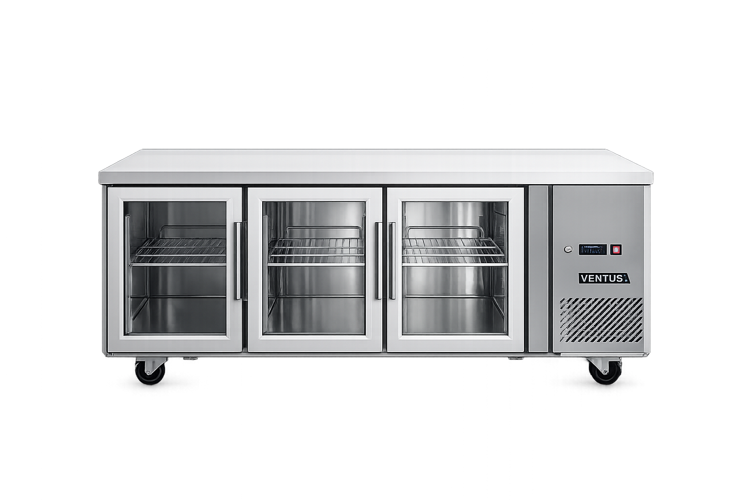 MESA REFRIGERADA 3 PUERTAS DE VIDRIO